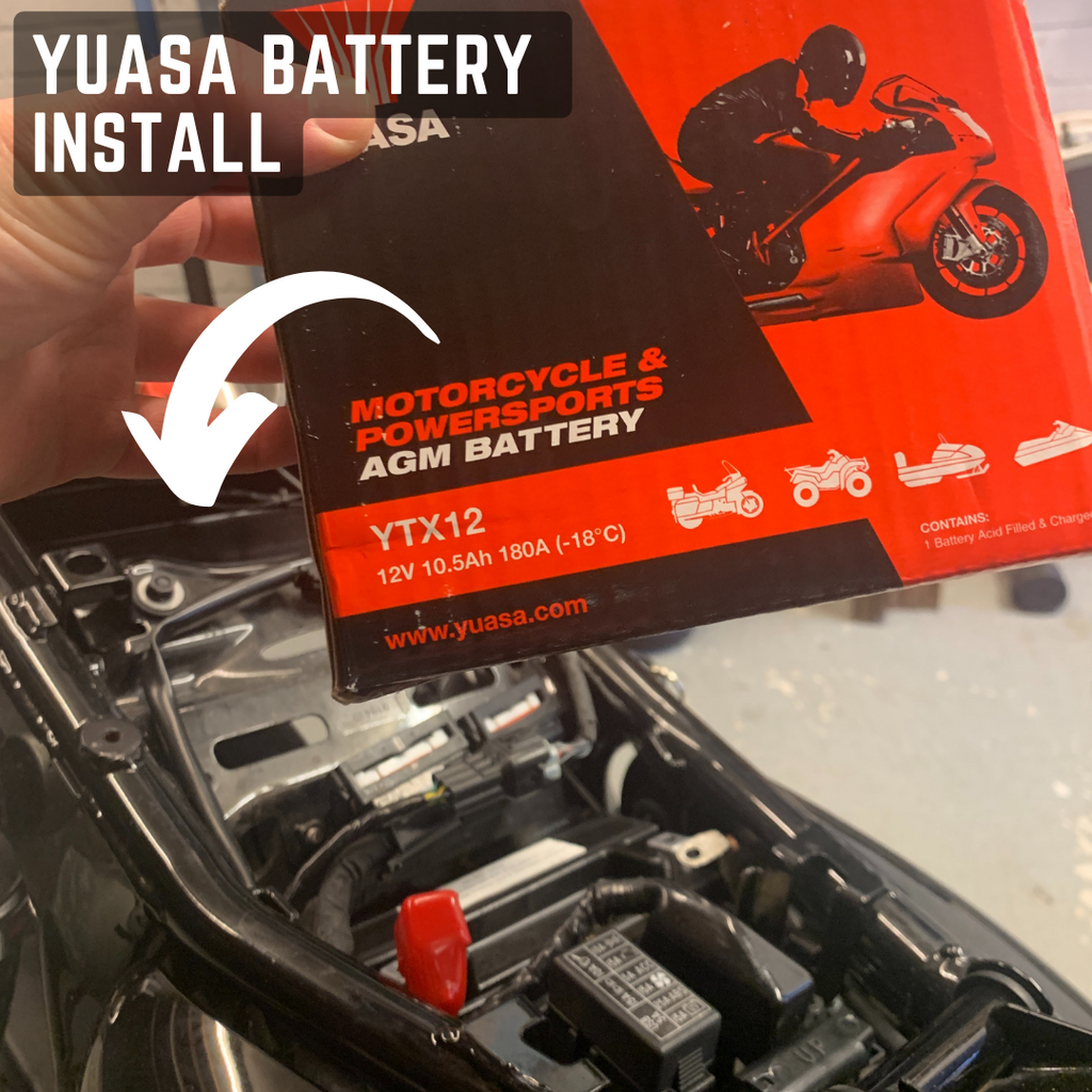 Triumph T100 - Yuasa Battery Install