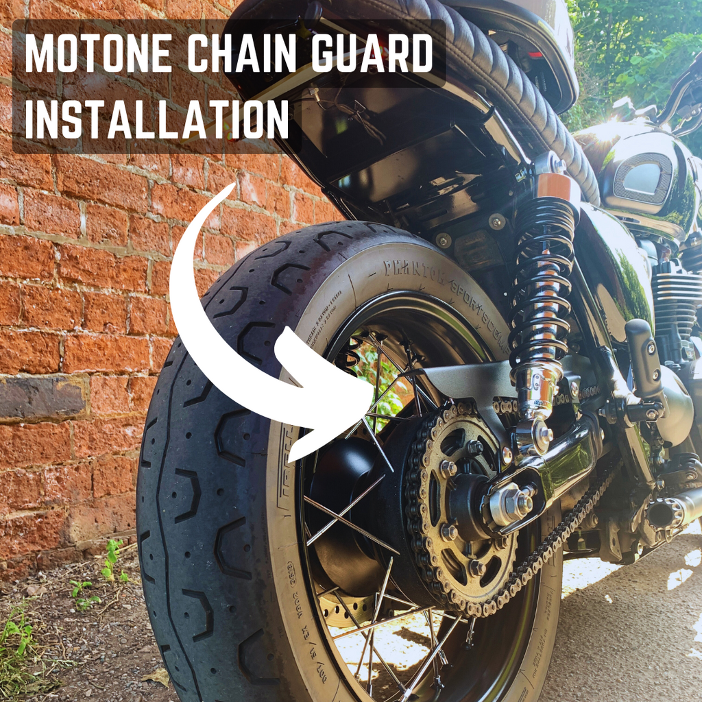 Triumph T100 - Motone Chain Guard Install