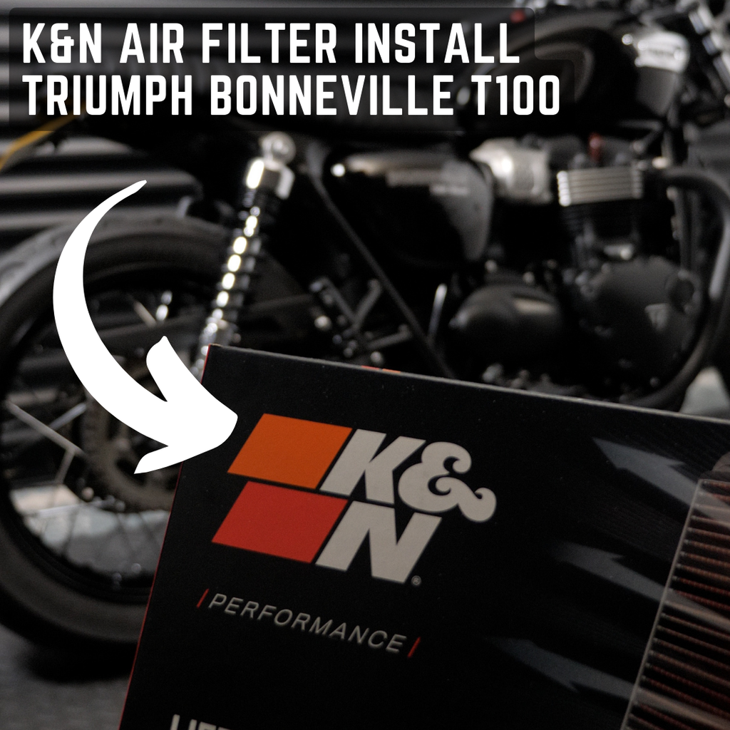 Installing a K&N Air Filter Triumph Bonneville T100 Black Edition (2019>)