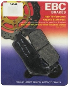 EBC Motorcycle Brake Pads - FA 142 - Front - Organic Compound