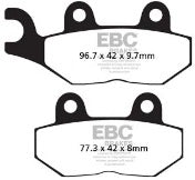 EBC Motorcycle Brake Pads - FA 2142V - Rear - Semi Sintered Compound