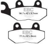 EBC Motorcycle Brake Pads - FA214/2 - Rear - Organic Compound